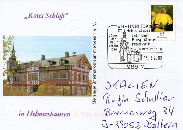 Viele Grüße vom Meininger Briefmarkensammlerverein e.V.