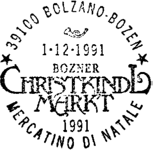 Sonderstempel Christkindlmarkt Bozen 1991